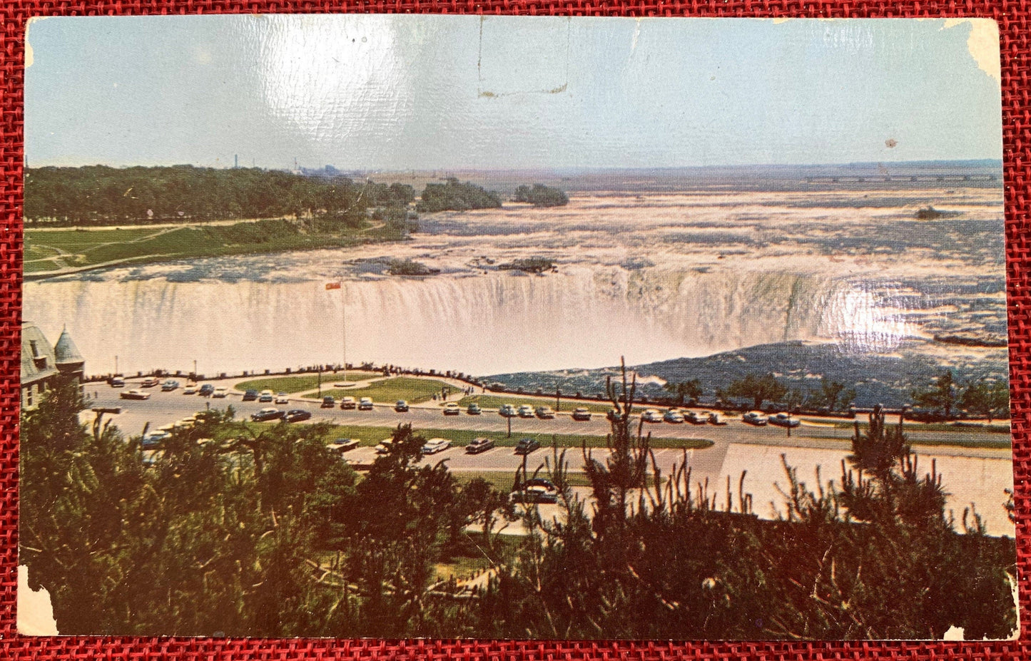 View of the Canadian Horseshoe Falls from Niagara Falls - International Postcard