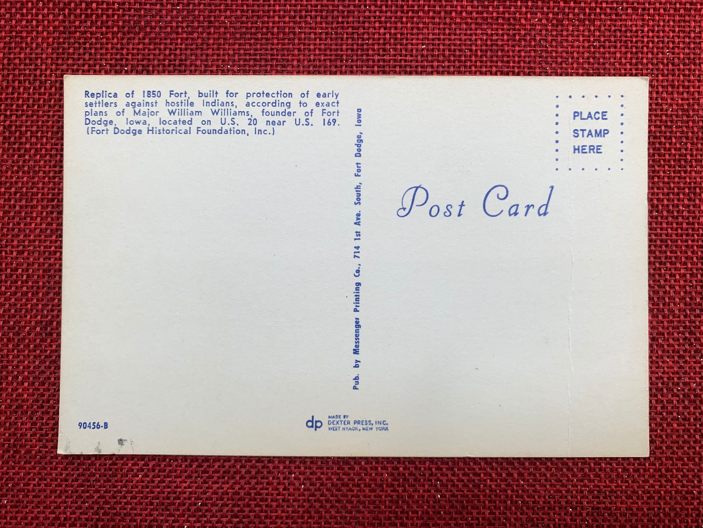 Fort-Museum, Fort-Dodge, Iowa IA Vintage Postcard