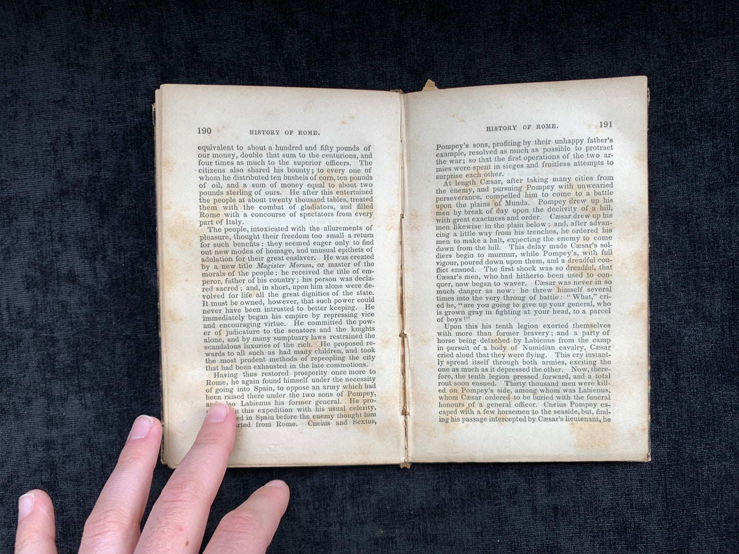The History of Rome by Dr. Goldsmith 1859 For Use in Schools Rare 1800s Ex-Library Copy