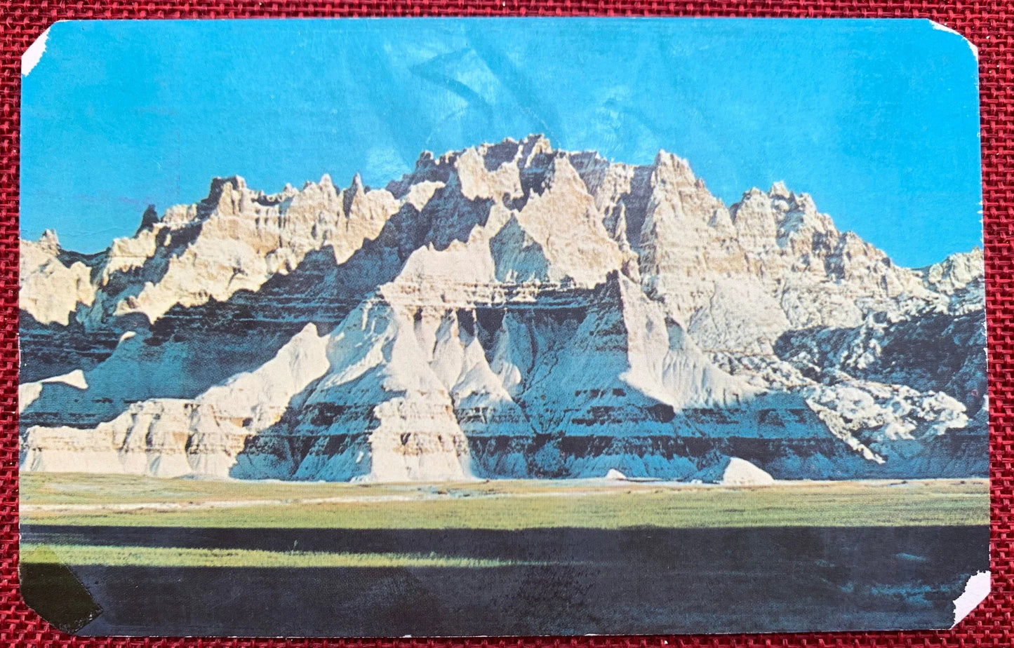 Winter in Badlands National Monument, South Dakota - Vintage Postcard