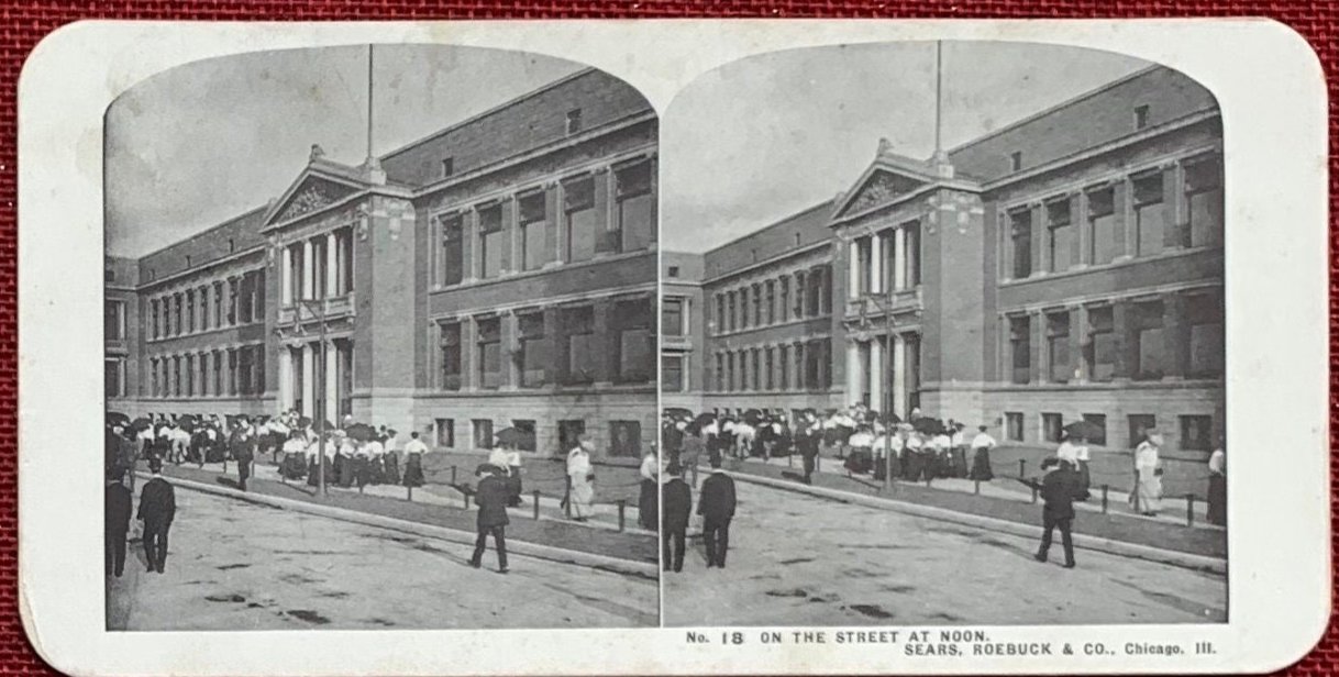 A Trip Through Sears Roebuck & Co - Vintage Stereoview Cards - Set of 7 - Chicago, Illinois - 1910s
