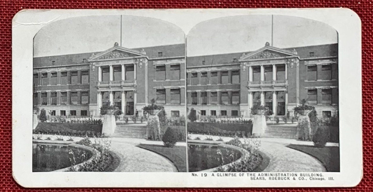 A Trip Through Sears Roebuck & Co - Vintage Stereoview Cards - Set of 7 - Chicago, Illinois - 1910s