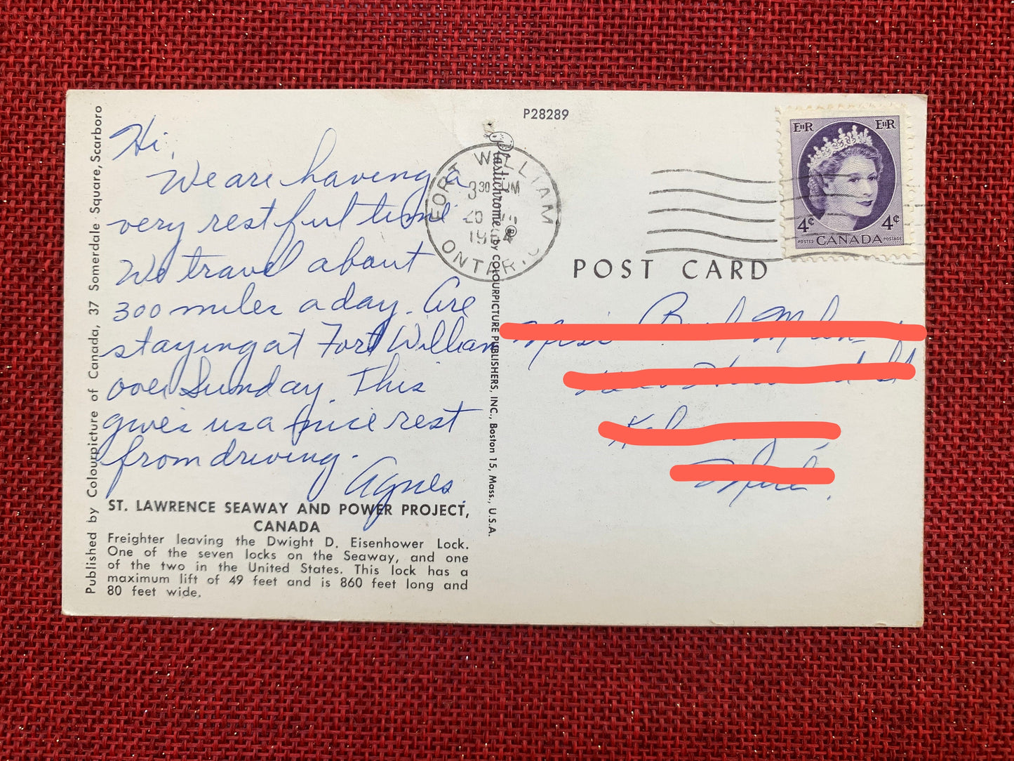 St. Lawrence Seaway and Power Project - Internatonal Postcard