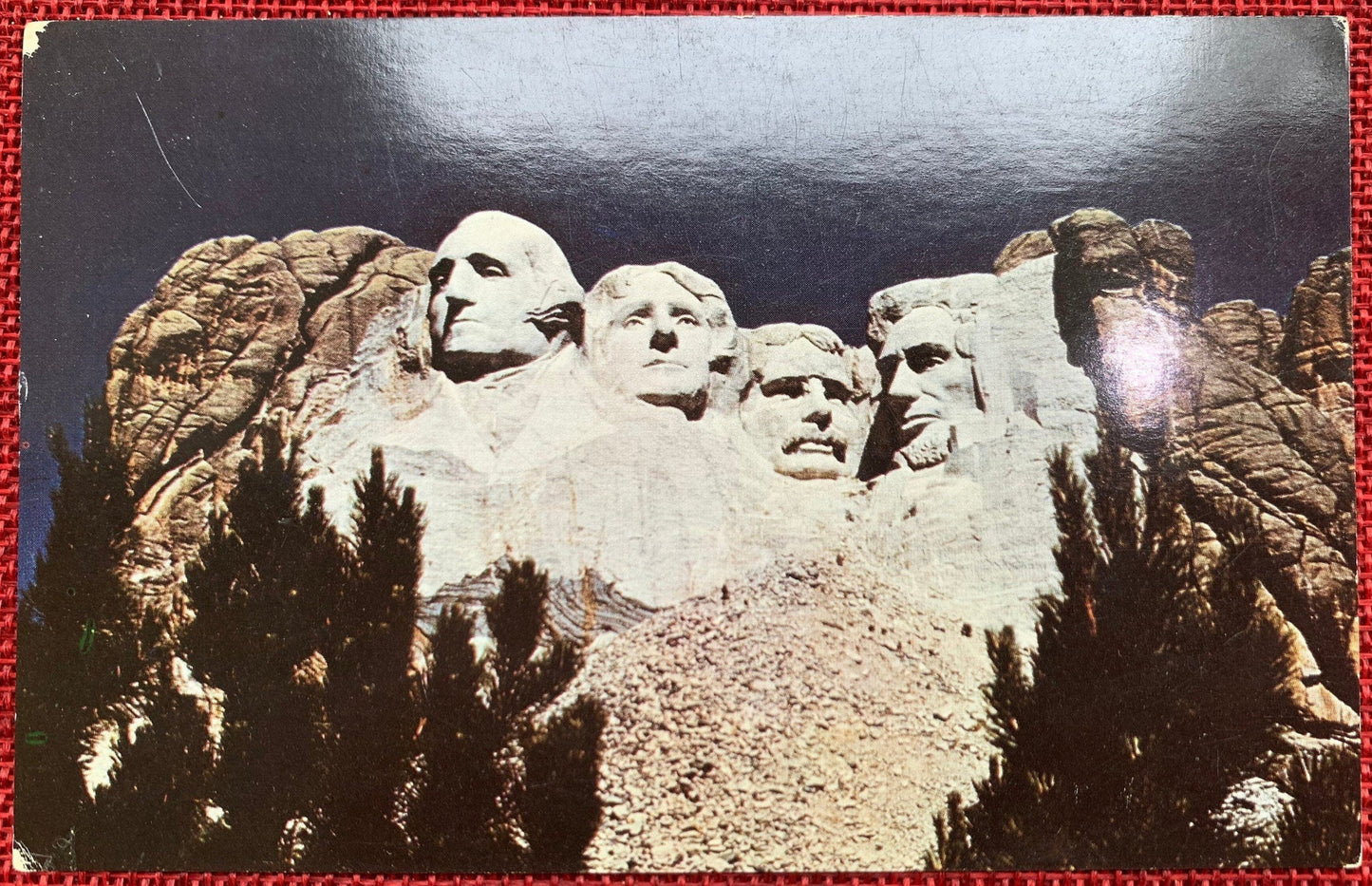 Mount Rushmore National Monument, South Dakota SD Vintage Postcard