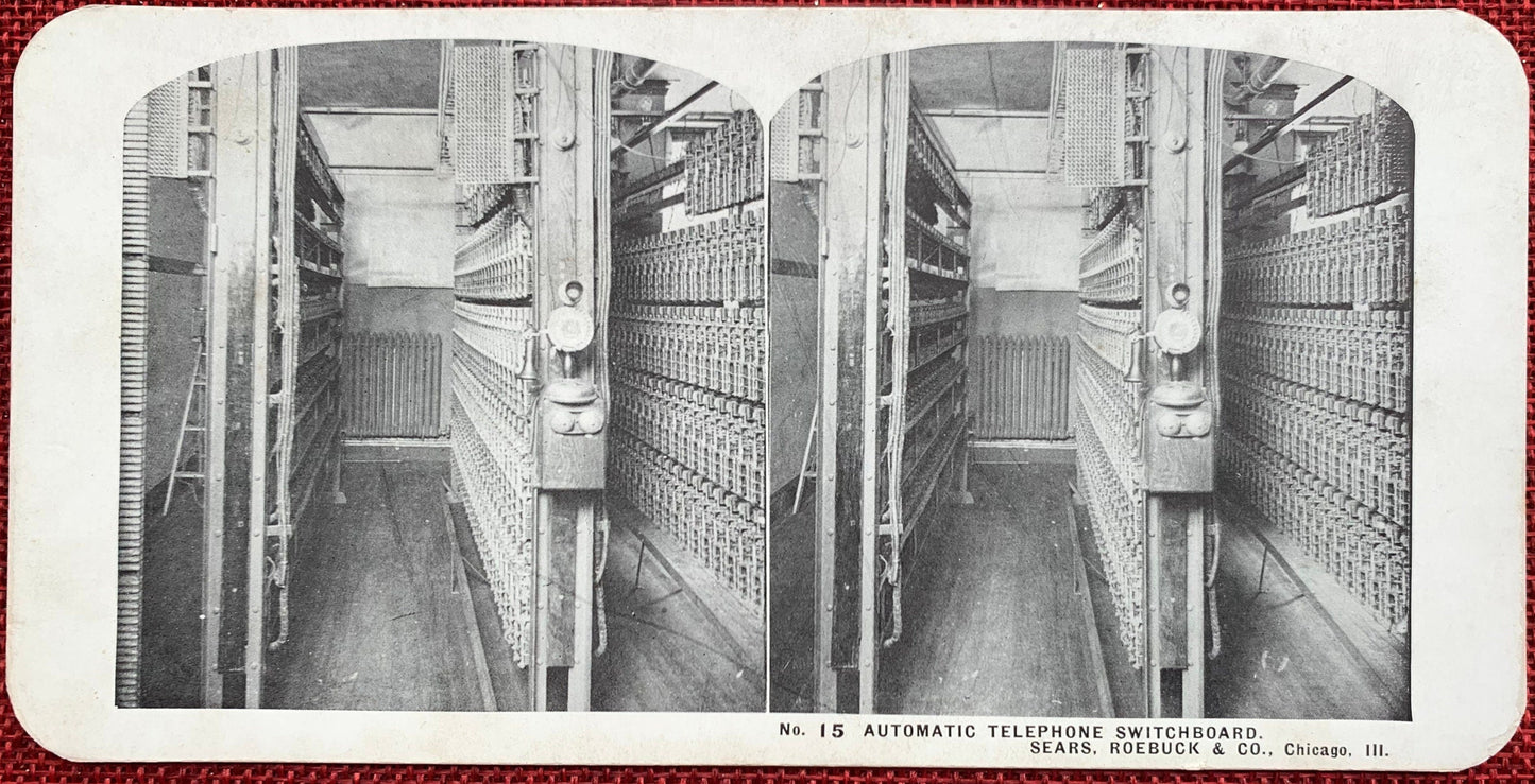 A Trip Through Sears Roebuck & Co - Vintage Stereoview Cards - Set of 7 - Chicago, Illinois - 1910s