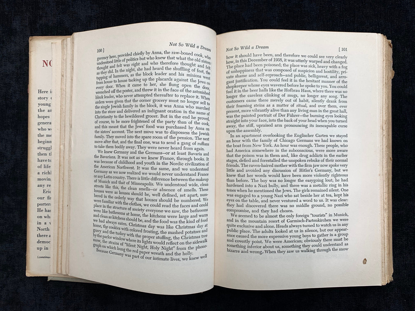 Not So Wild A Dream by Eric Sevareid, First Edition 1946
