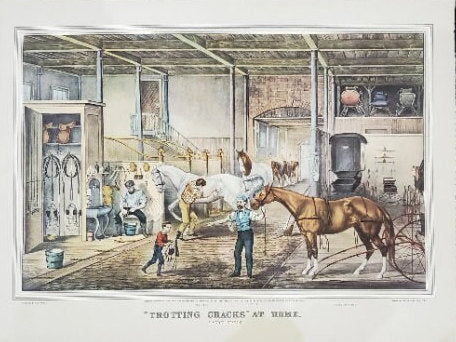 Two Double Sided Horse Prints - Currier & Ives - Set Sold as Frame-able Art Prints - Horse lovers Art Prints - quality paper