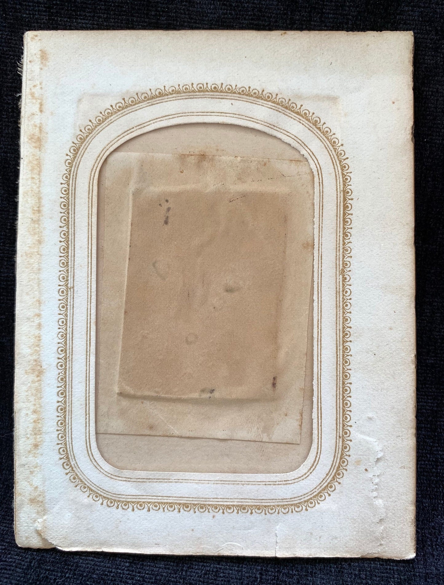 Victorian Era Tintype of a Bearded Older Man with Hand Painted Rosy Cheeks - 1860s-1870s