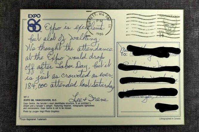 Expo 86, Vancouver, British Columbia, Canada - International Vintage Postcard