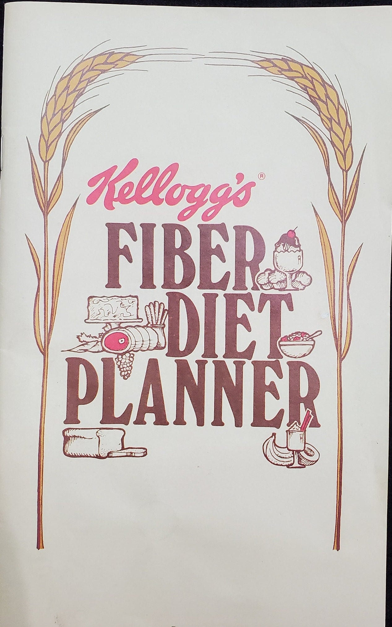 Kellogg's FiberDiet Planner, Kellogg's Give Away Health Booklet -Free Fiber Diet Circular from Kellogg's- Kellogg's Cereal Promotional Flyer