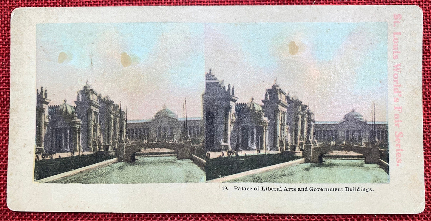 St. Louis World's Fair 1904 Set of 2 Stereo View Cards