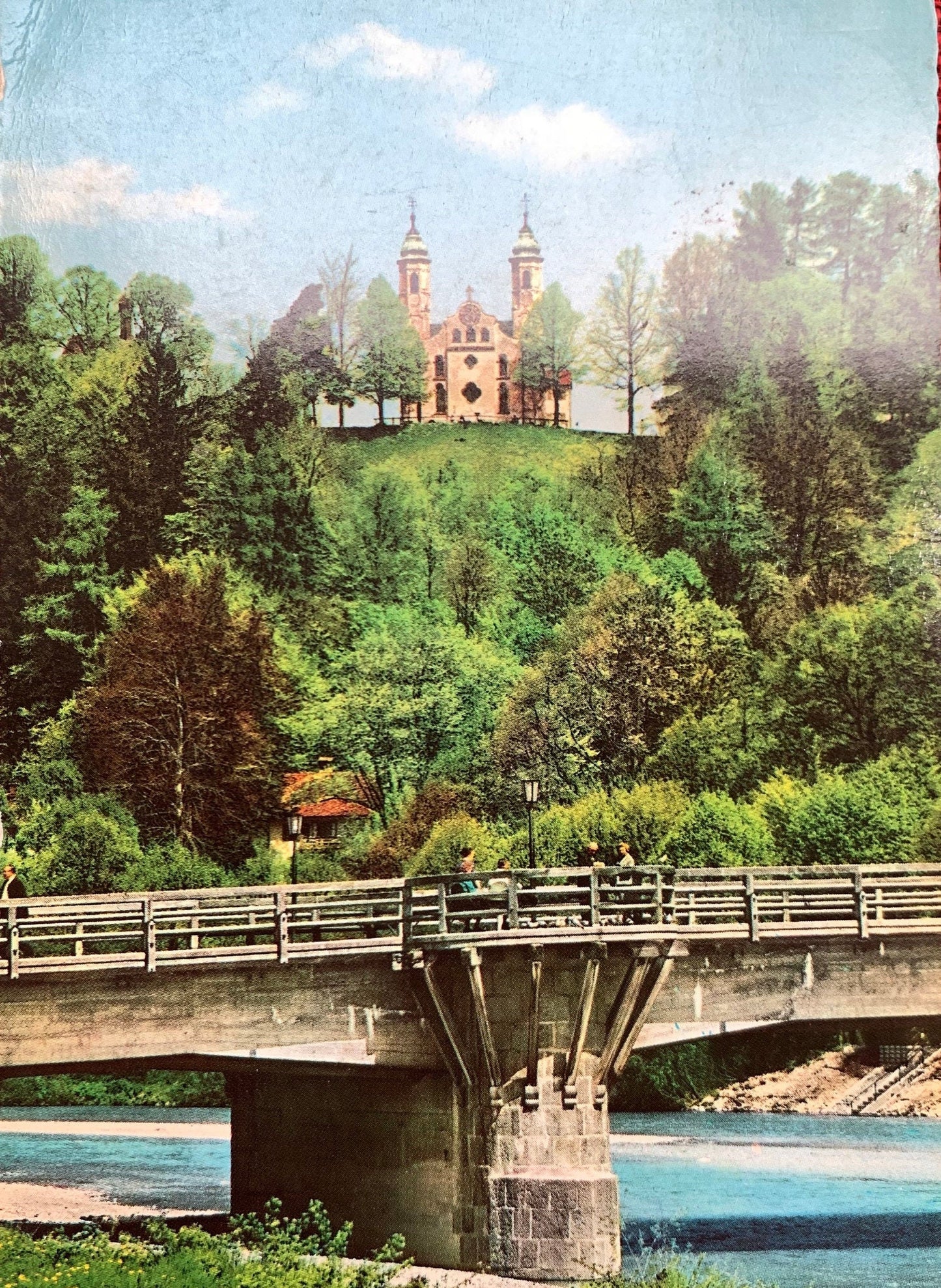 Kalvarienberg mit Leonhardikapelle German Vintage Postcard