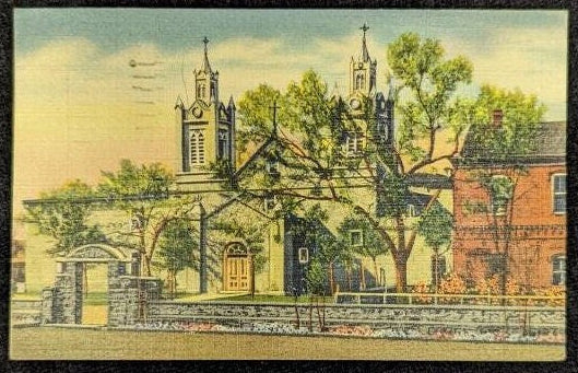 The Church of San Felipe De Neri, Old Albuquerque, New Mexico - Vintage Postcard
