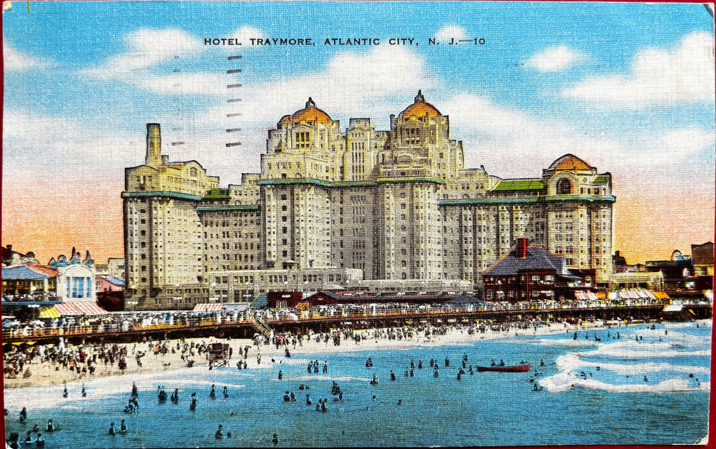 Hotel Traymore, Atlantic City, New Jersey - Linen Postcard