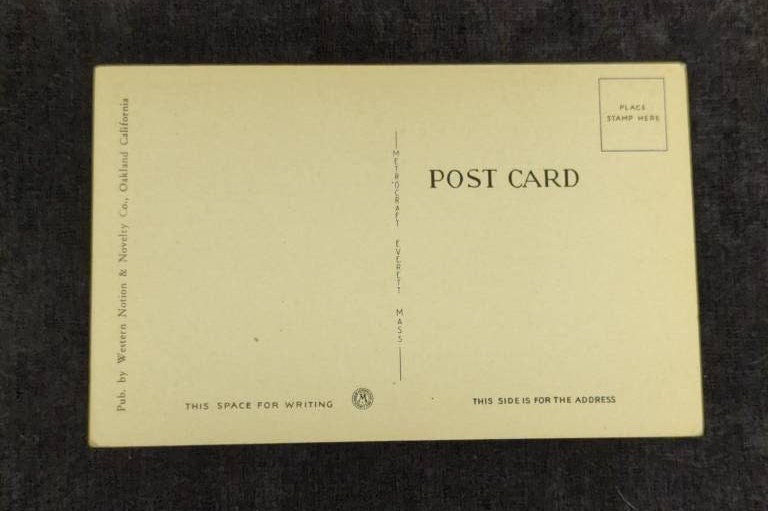The Greek Threatre of University of California - Linen Postcard 1930s/40s