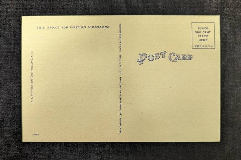 Phillip's Hall - Bethany College - Bethany, West Virginia - Vintage Postcard