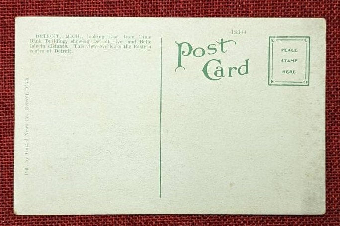 Bird's-eye View of Detroit, Michigan