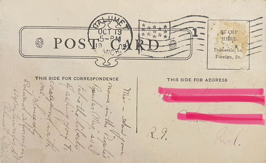 Shaft House, Osceola Location, Calumet, Michigan - Vintage Mineshaft Postcard