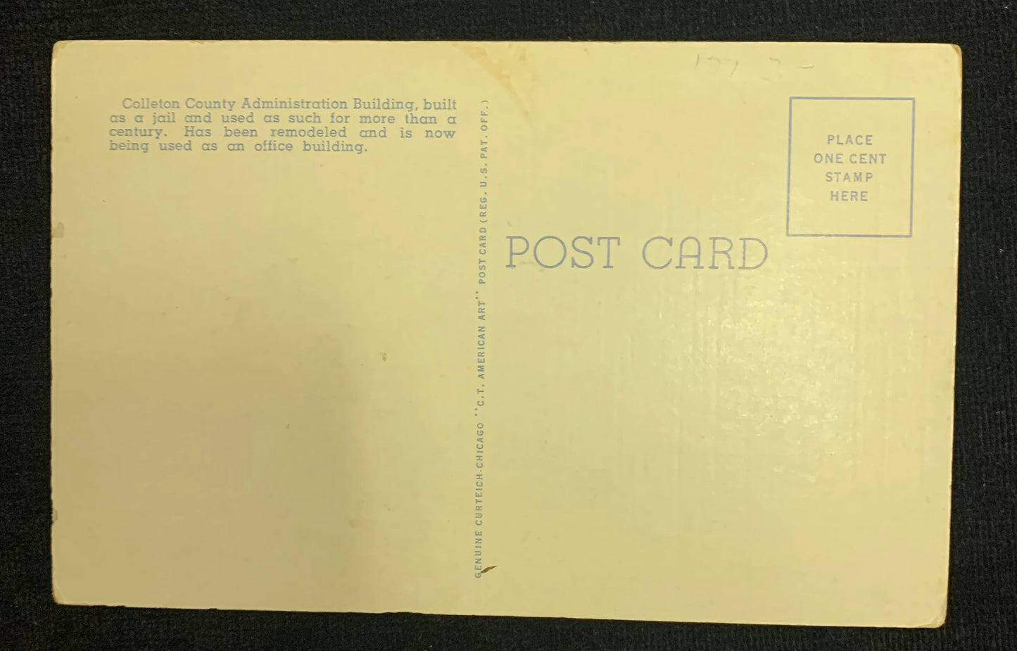 Colleton County Administration Building, Walterboro, South Carolina - Vintage Postcard