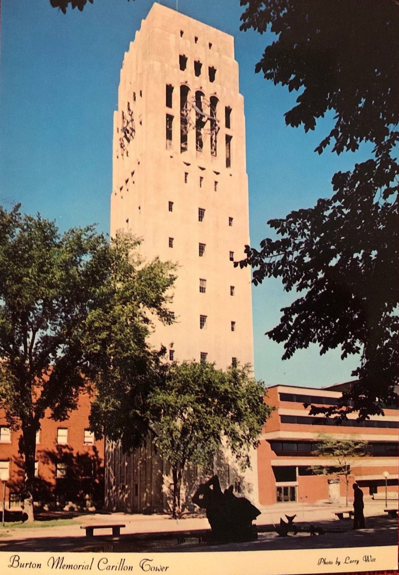 University of Michigan Burton Memorial Carillon Tower, Ann Arbor, Michigan MI Vintage Postcard