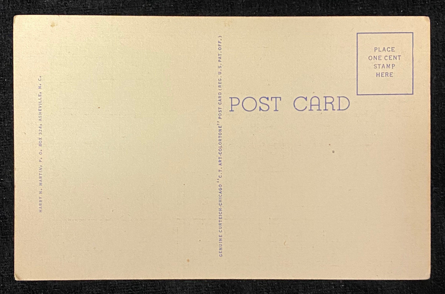 Greetings from Chimney Rock - Western North Carolina - 1941 Linen Postcard