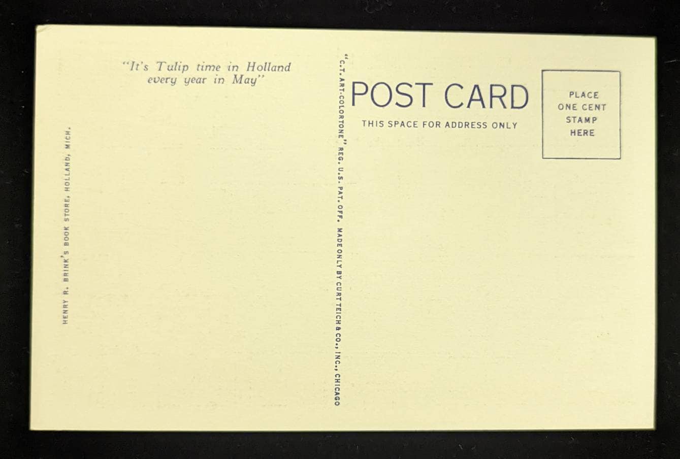 View of Tulip Time in Holland, Michigan - Vintage Postcard - Traditional Dutch Dressing