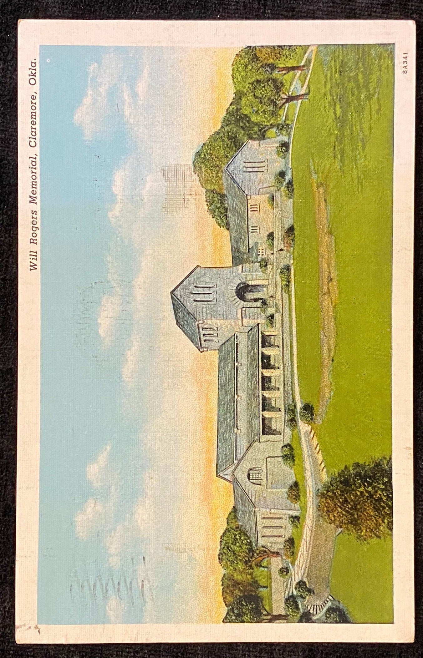 Will Roger Memorial, Claremore, Oklahoma - Vintage Postcard
