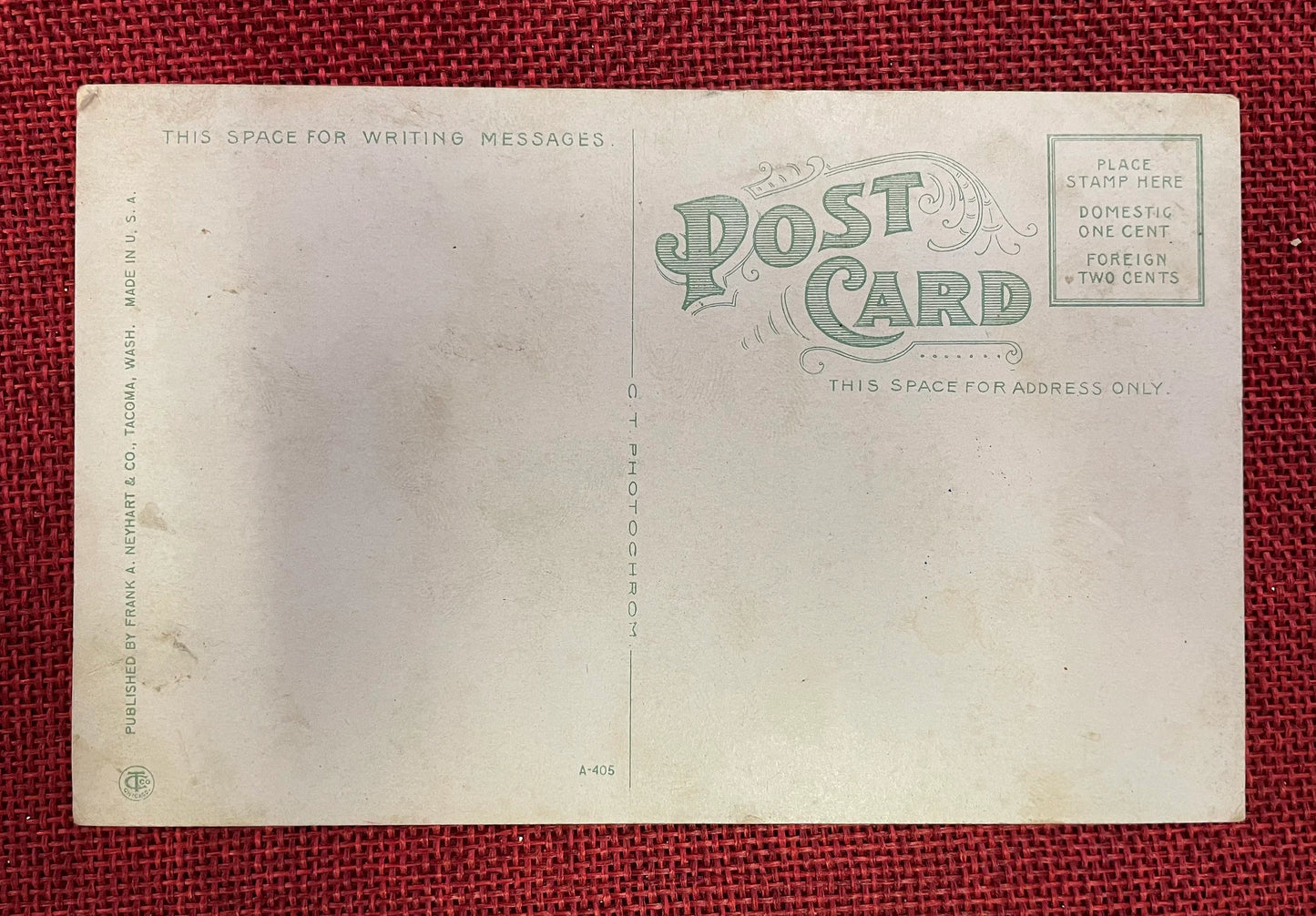 Gateway to City - Tacoma, Washington - Vintage Bridge Postcard