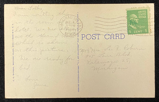 Front: The Grand Hotel, Mackinac Island, Mich. Back: Blank Condition: Very good condition. There is