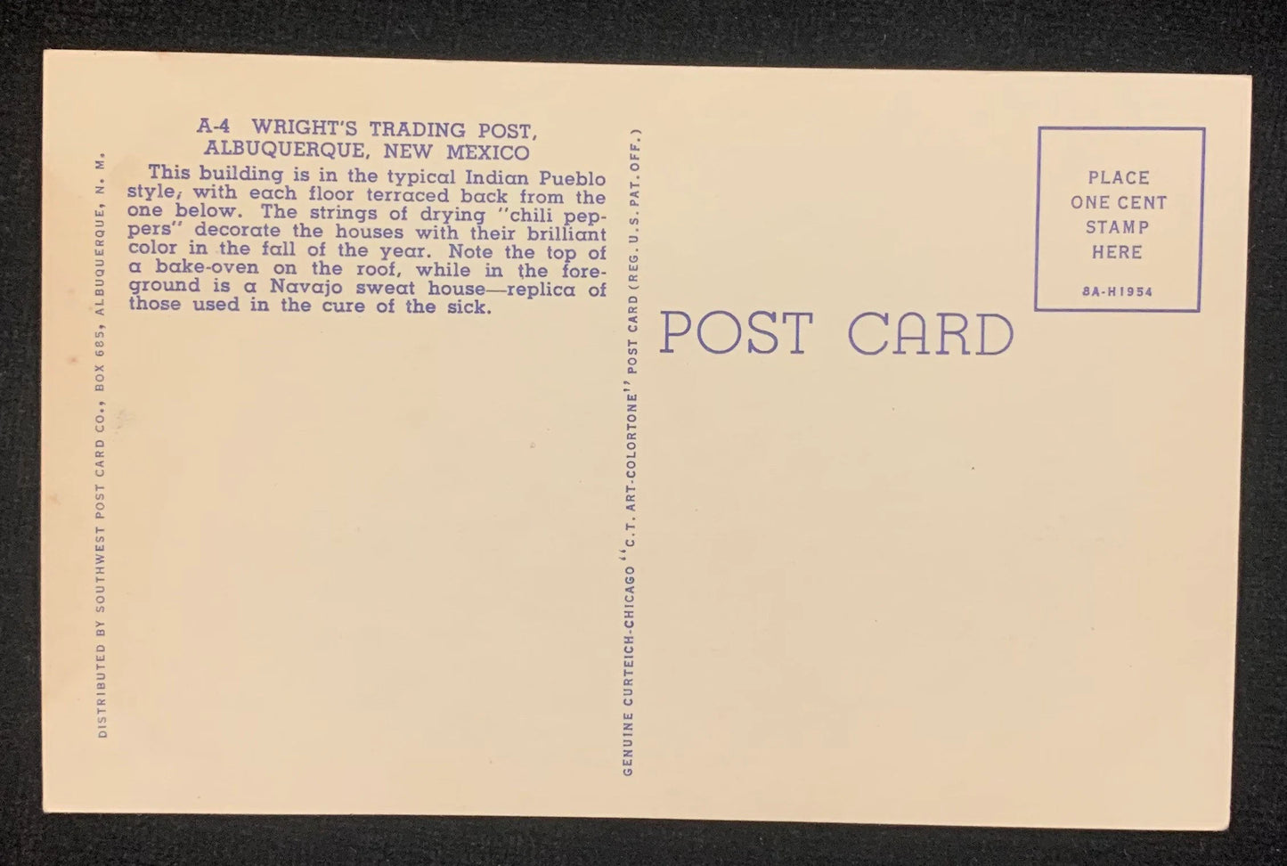 Wright's Trading Post, Albuquerque, New Mexico - Vintage Postcard