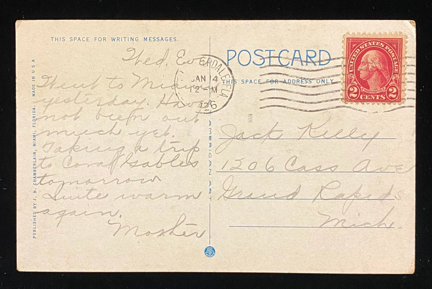 New Picture of the Deering Estate, Miami, Florida - Vintage Postcard