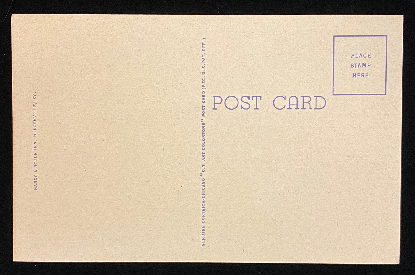 Abraham Lincoln National Historical Park, near Hodgenville, Kentucky - 1934 Linen Postcard
