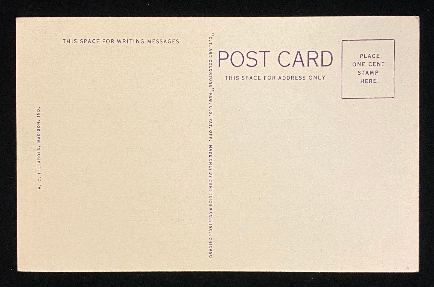 Clifty Canyon - Clifty Falls State Park - Madison, Indiana - 1931 Linen Postcard