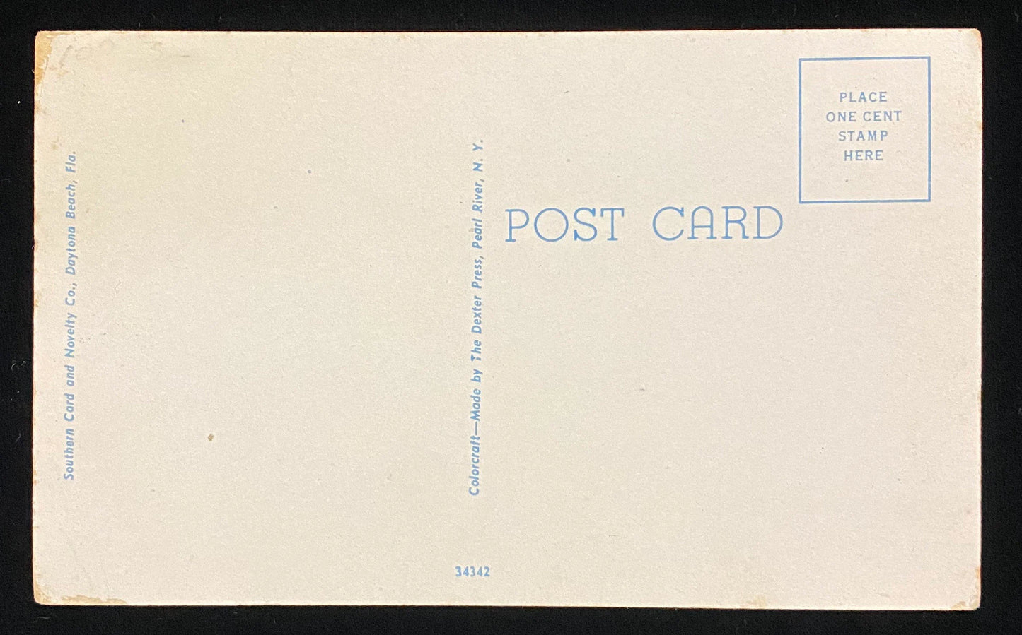 City Hall, Holly Hill, Florida - Vintage 1950s Postcard