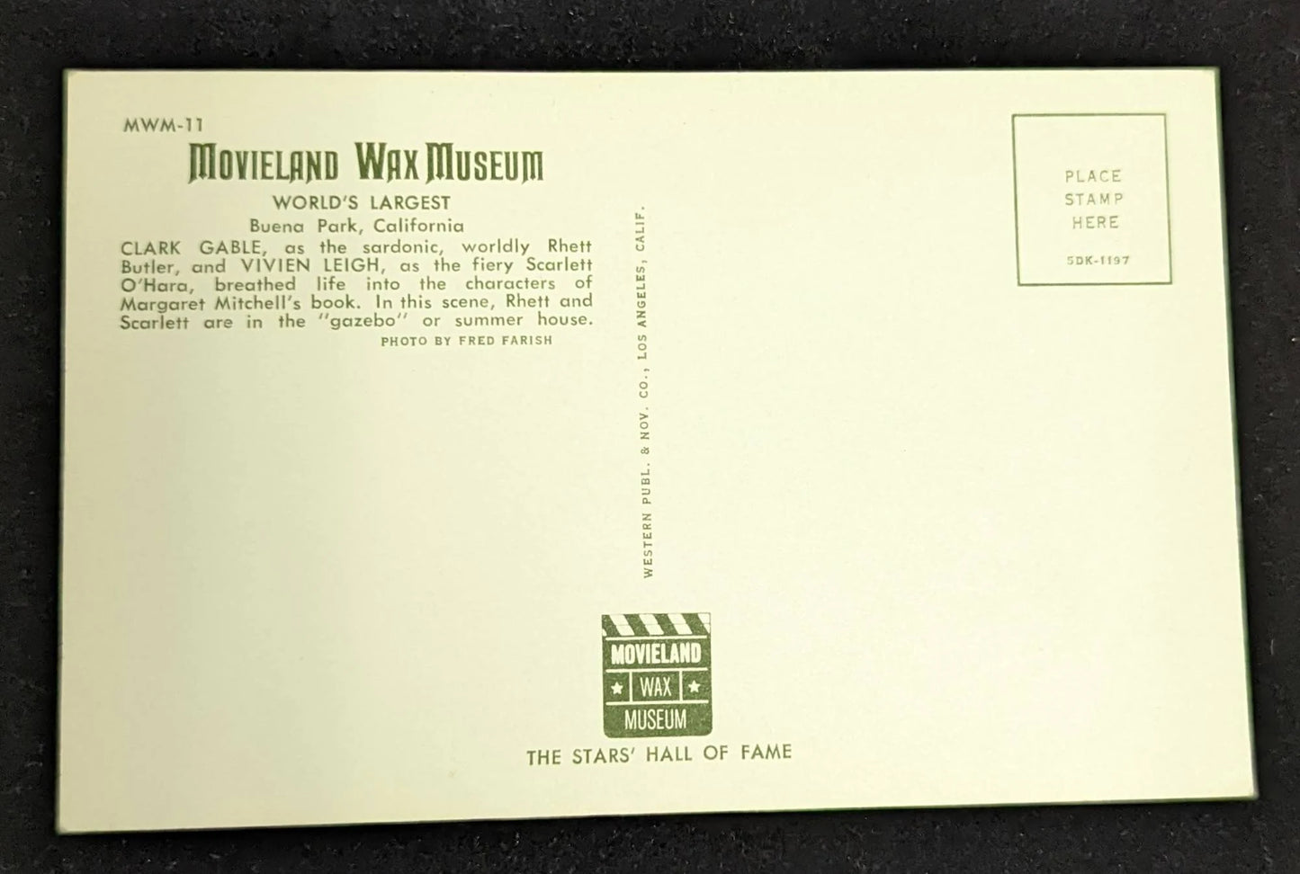 Movieland Wax Museum, Buena Park, California - Vintage Postcard