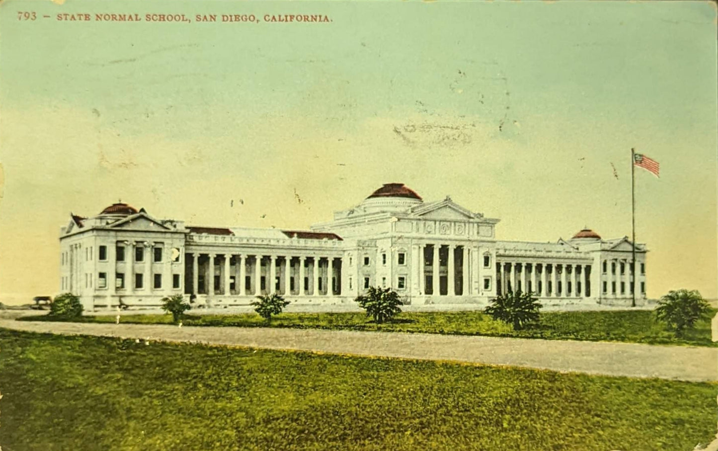 State Normal School - San Diego, California - 1908 Postcard
