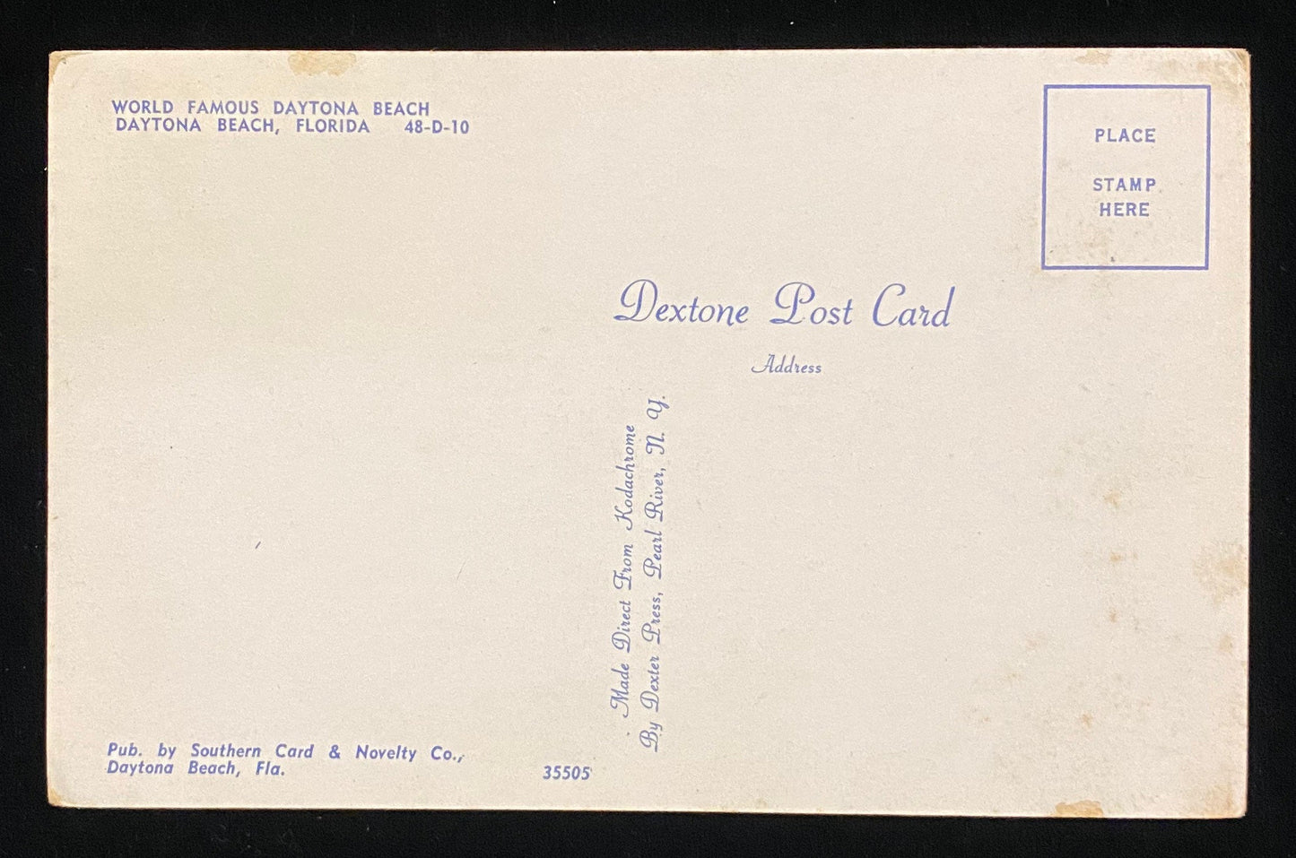 World Famous Daytona Beach, Daytona Beach, Florida - Vintage Postcard