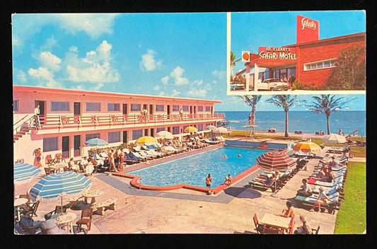 Safari Motel, Miami Beach, Florida - Vintage Postcard