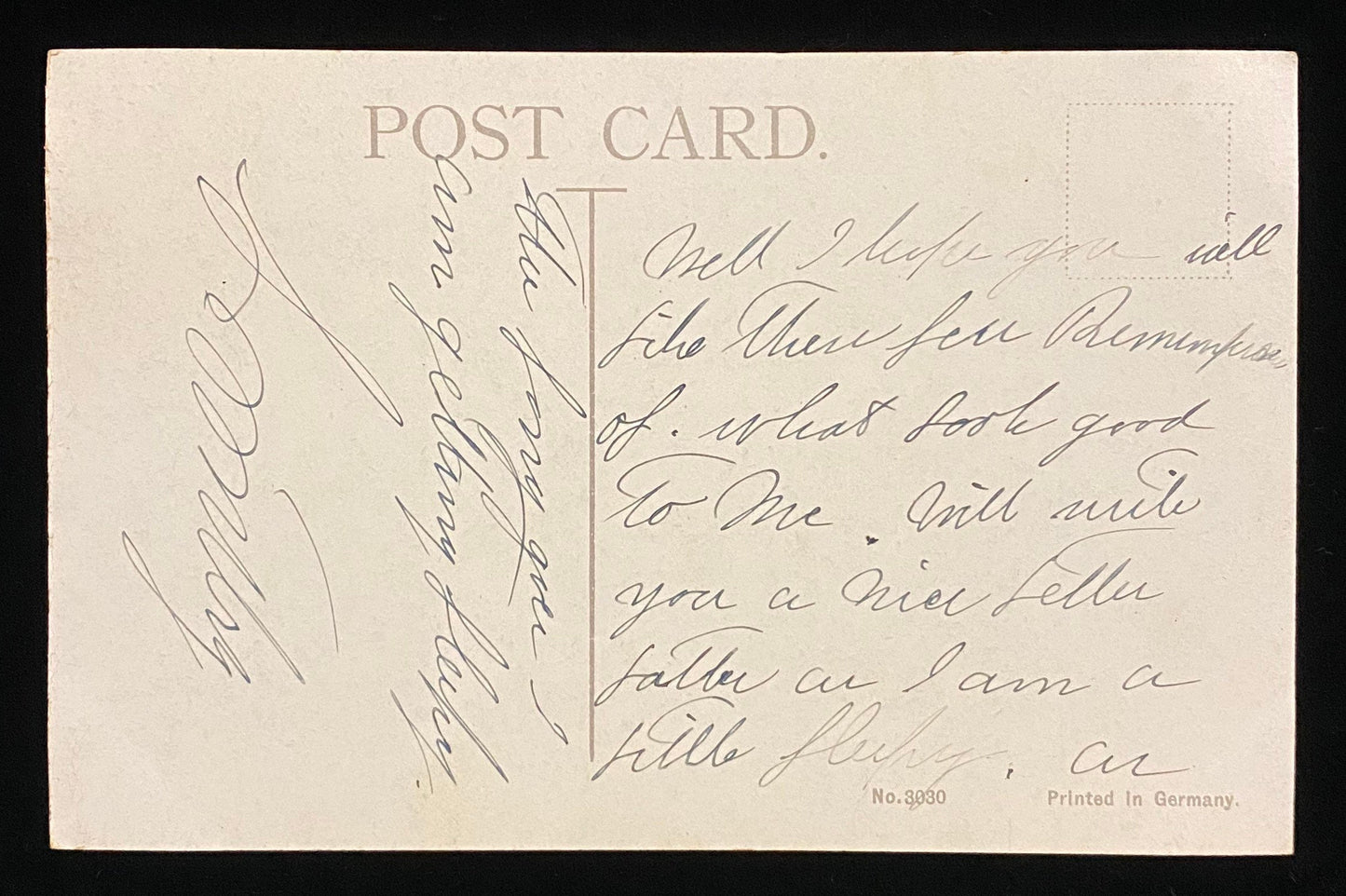I'm Growing Fond of You - Romantic Vintage Postcard