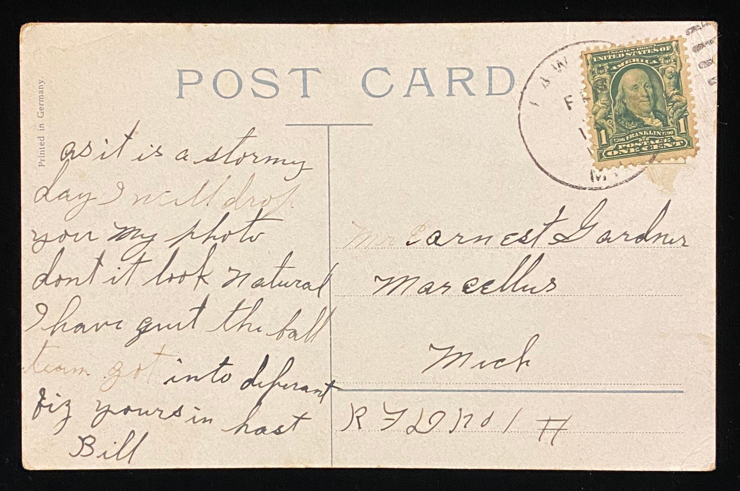 Do you mean business young man or are you only kidding? - Humorous/Satirical Vintage Postcard