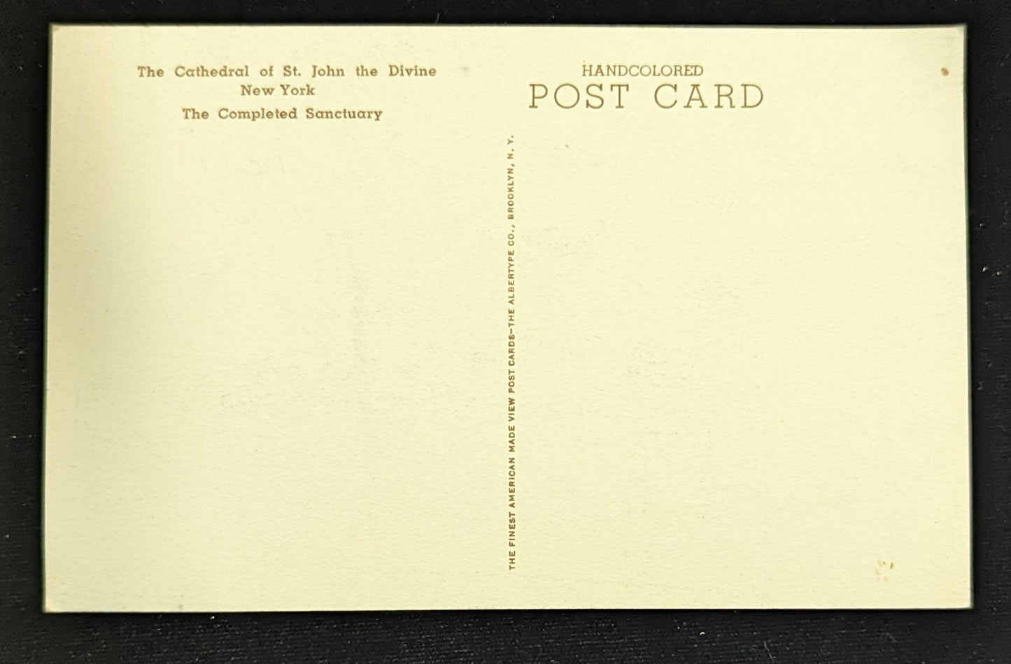 The Cathedral of St. John the Divine, New York, The Completed Sanctuary - Vintage Postcard