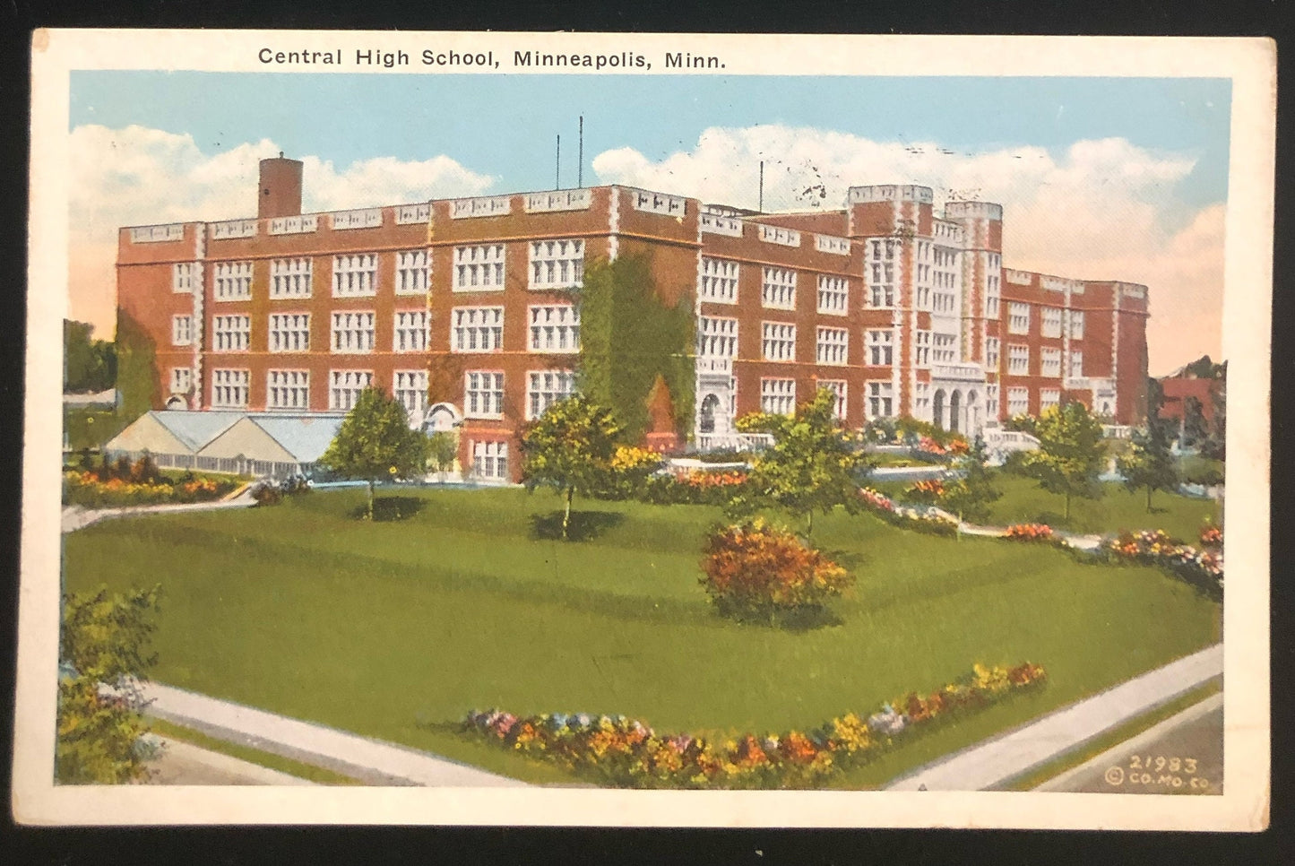 Central High School, Minneapolis Minnesota, Vintage Postcard