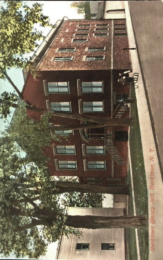 Herkimer County Jail, Herkimer, New York - Vintage Postcard