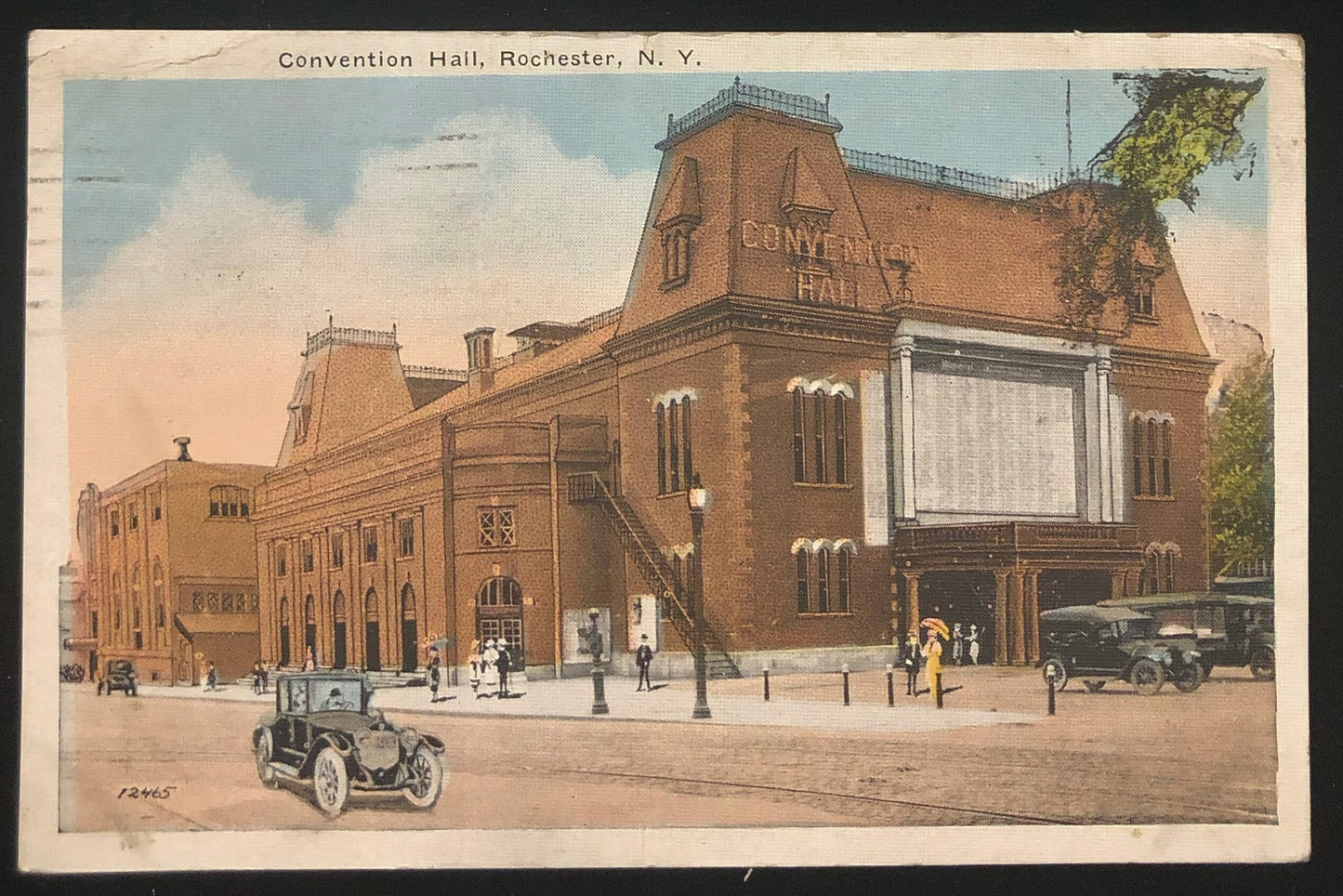Convention Hall, Rochester, N.Y. Vintage Postcard