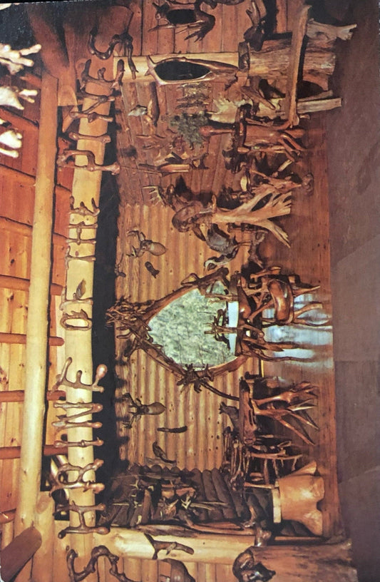 Shrine of the Pines Interior Display Baldwin, Michigan - Vintage Postcard
