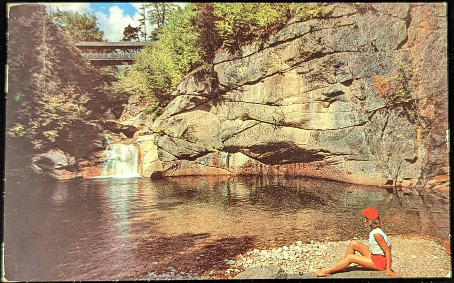 The Pool & Sentinel Pine Bridge, Franconia Notch, New Hampshire