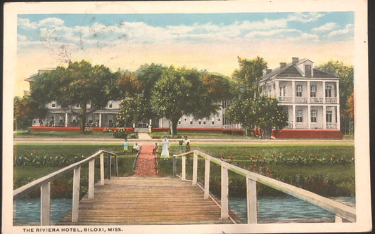 The Riviera Hotel, Biloxi, Mississippi Vintage Postcard