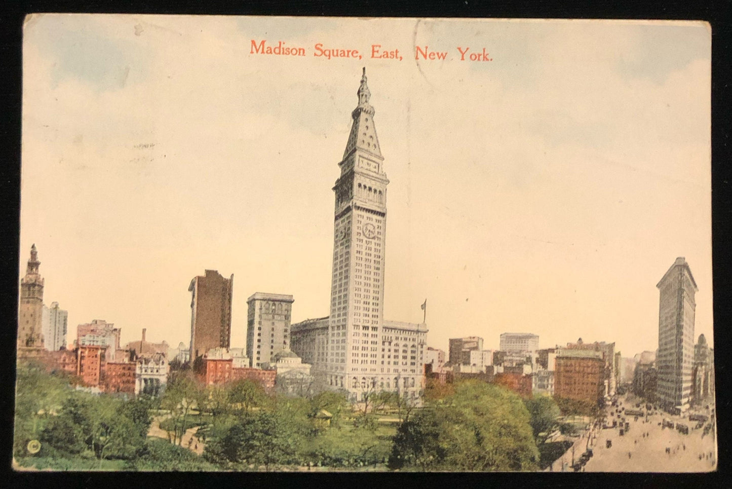 Madison Square, East, New York- Vintage Postcard