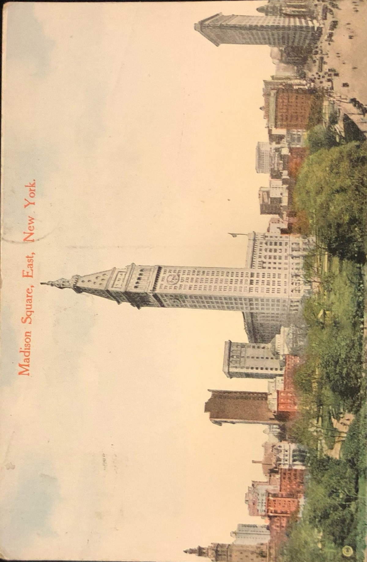 Madison Square, East, New York- Vintage Postcard