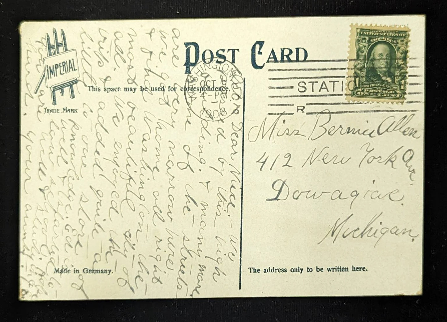 Bellevue Stratford Hotel, Philadelphia, Pennsylvania - Vintage 1900s Postcard